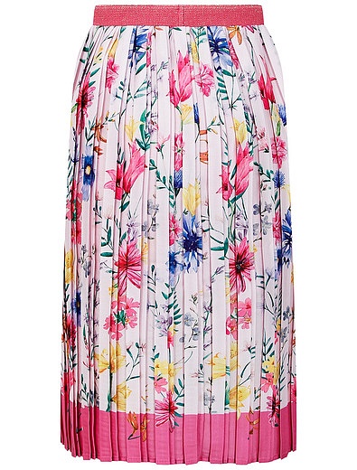 Плиссированная юбка с цветочным принтом EIRENE - 1044509172041 - Фото 4