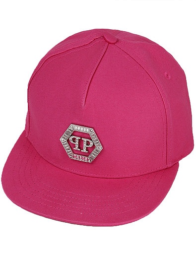 Розовая кепка с эмблемой логотипа Philipp Plein - 1184509070074 - Фото 1