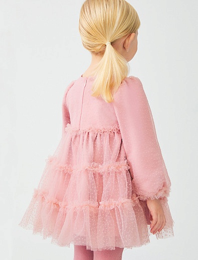 воздушное розовое Платье ABEL & LULA - 1054609282953 - Фото 5