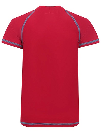 Красная солнцезащитная футболка с акулой Sanetta - 4404519270651 - Фото 2
