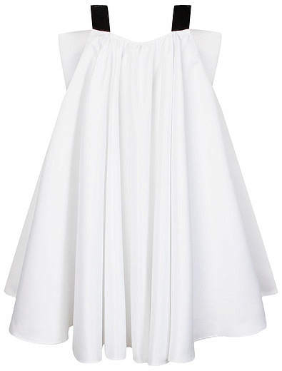 Белое платье свободного кроя TWINSET - 1054509413051 - Фото 5