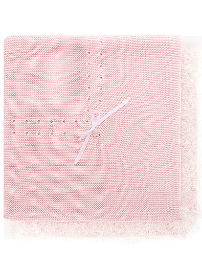 Розовый хлопковый комплект из комбинезона, шапочки, пинеток и пледа MIACOMPANY - 3044500170068 - Фото 10