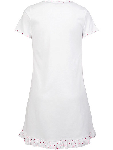 Ночная рубашка с принтом и оборками Sottocoperta - 3341209670340 - Фото 3