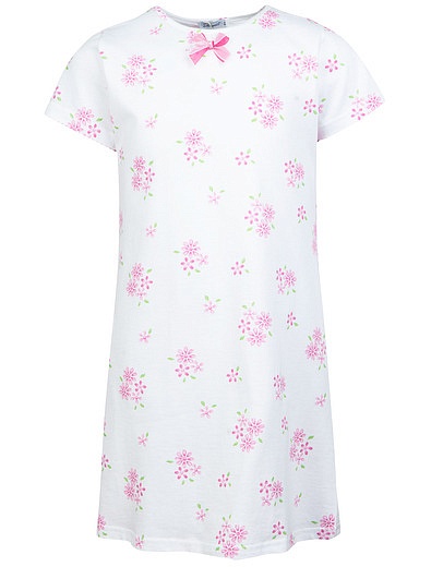 Ночная рубашка с цветочным принтом Sottocoperta - 3341209670036 - Фото 1