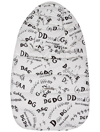 Пуховой Конверт с принтом логотипа Dolce & Gabbana - 3384519080065 - Фото 2