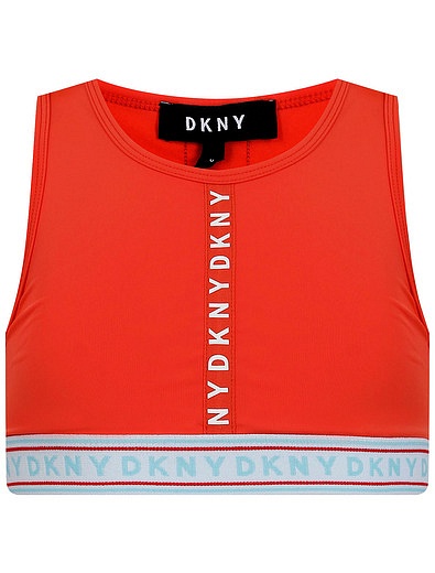Красный спортивный топ с логотипом DKNY - 0514509270708 - Фото 1