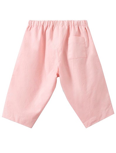 Хлопковые розовые брюки Bonpoint - 1084509171521 - Фото 3