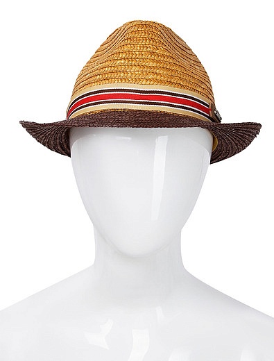 Соломенная шляпа с лентой Il Trenino - 1174529170038 - Фото 3
