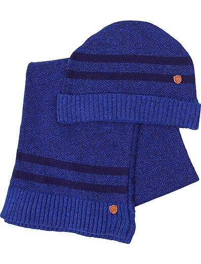 Ярко-синий комплект из шапки и шарфа Mayoral - 3001418680119 - Фото 1