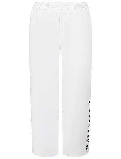 Белые широкие спортивные брюки MM6 Maison Margiela - 4244529370312 - Фото 1