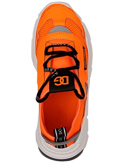 оранжевые Кроссовки на массивной подошве Dolce & Gabbana - 2104509270433 - Фото 4
