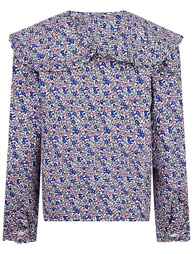 Хлопковая блуза в мелкий цветочек LES COYOTES DE PARIS - 1034509271035 - Фото 2
