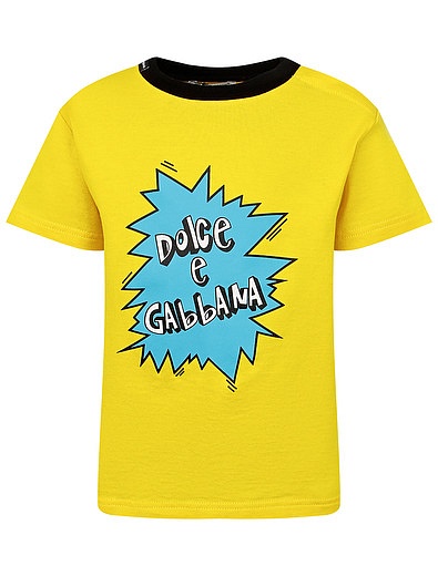 футболка с принтом логотипа Dolce & Gabbana - 1134519076993 - Фото 1