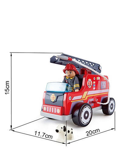 Пожарная машина с водителем Hape - 7134529180769 - Фото 2