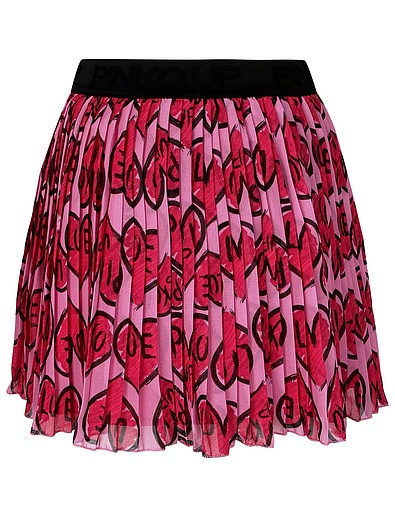 Плиссированная юбка с сердечками Pinko - 1044509173178 - Фото 3