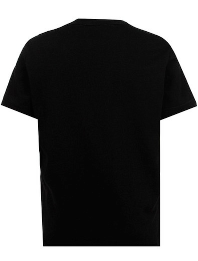 Чёрная футболка с текстовым принтом Diesel - 1134519280192 - Фото 2
