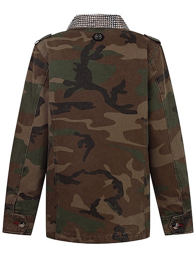 Куртка-рубашка в военном стиле Philipp Plein - 1074509082194 - Фото 2