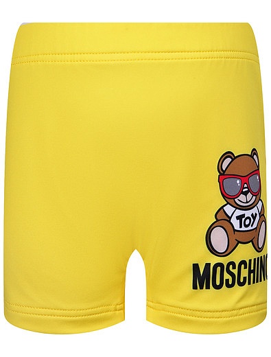 жёлтые Плавки с логотипом Moschino - 0874519270342 - Фото 1