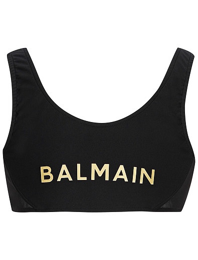 чёрный Топ с логотипом Balmain - 0514509271071 - Фото 1