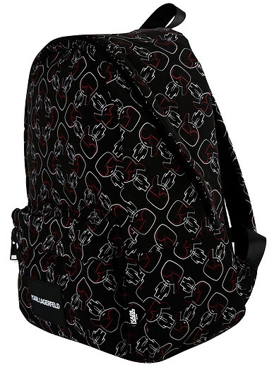 Рюкзак с принтом логотипа KARL LAGERFELD - 1504528180927 - Фото 3