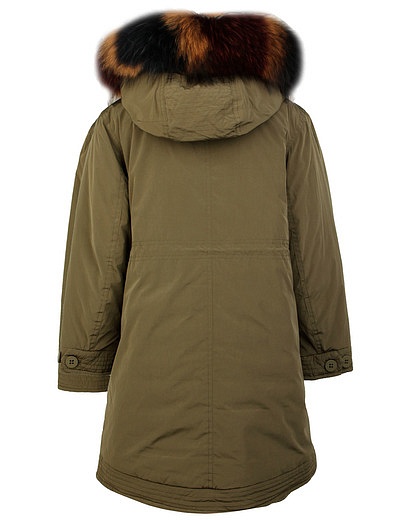 Пуховая куртка хаки с натуральным мехом FREEDOMDAY - 1072309980108 - Фото 2