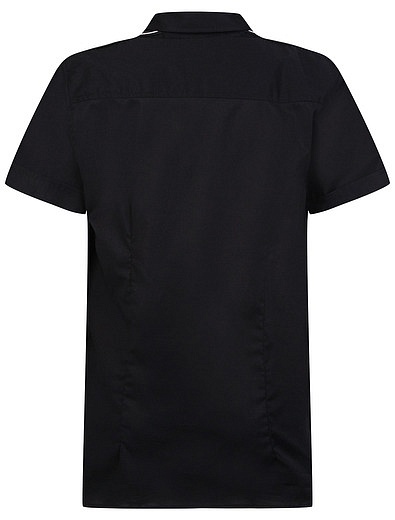 Черная рубашка с коротким рукавом Philipp Plein - 1011119970015 - Фото 3