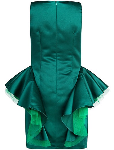 Зеленое платье с баской David Charles - 1052209780053 - Фото 4
