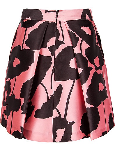 Атласная юбка с цветочным принтом Milly Minis - 1043009780060 - Фото 3