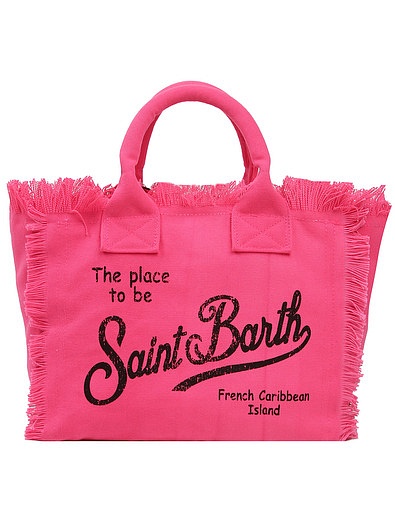 Пляжная сумка с бахромой MC2 Saint Barth - 4134508170036 - Фото 1