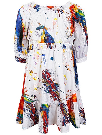 Платье с попугаями MSGM - 1054509270883 - Фото 1