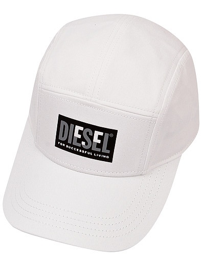 Белая бейсболка с логотипом Diesel - 1184529270348 - Фото 1