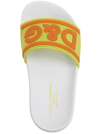 Разноцветные пляжные шлепанцы Dolce & Gabbana - 2284529370112 - Фото 4