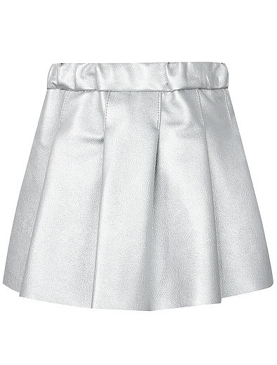 Серебристая юбка из экокожи Mayoral - 1044209980014 - Фото 2