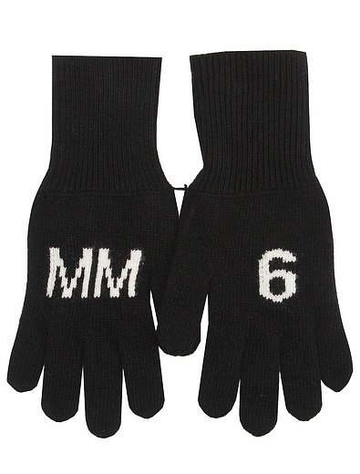 Перчатки с логотипом MM6 Maison Margiela - 1194528280118 - Фото 1