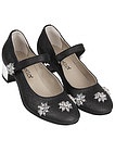 Черные туфли с цветочками - 2011109980375