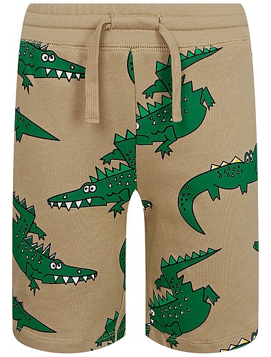Бежевые шорты с крокодилами Stella McCartney - 1414619272168 - Фото 1