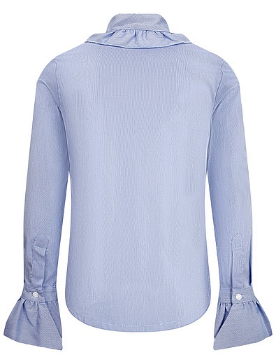 Голубая блуза из хлопка Lapin House - 1034509184380 - Фото 2