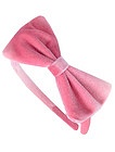 Ободок из текстиля розового цвета - 5144500080027