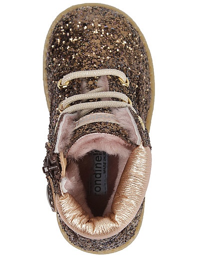 Сверкающие Ботинки на шнуровке RONDINELLA - 2034509182743 - Фото 4