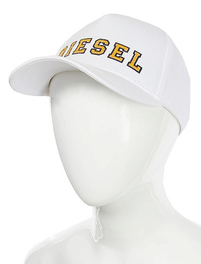Белая кепка с принтом логотипа Diesel - 1184519370348 - Фото 7