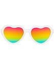 Солнцезащитные очки Hearts Яркая радуга - 5254528170195