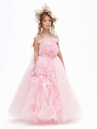 Розовое пышное Платье SASHA KIM - 1054709270935 - Фото 6