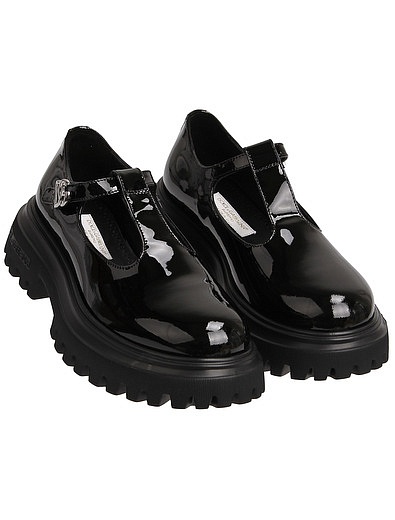 Лаковые туфли на массивной подошве Dolce & Gabbana - 2014509383838 - Фото 1