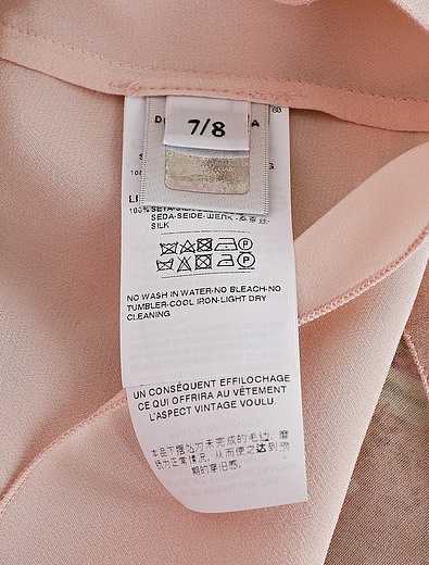 Блуза из шёлка с принтом лилия Dolce & Gabbana - 1032609980475 - Фото 4