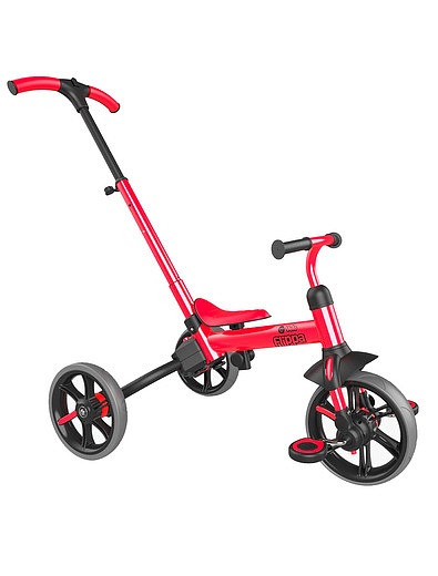 Красный беговел-велосипед 4 в 1 YVelo Flippa YVolution - 5414529170055 - Фото 1