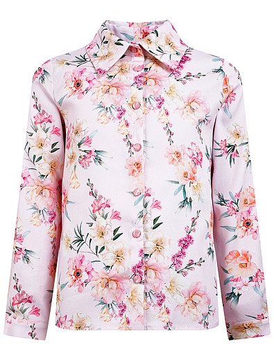 Хлопковая блуза с цветочным принтом EIRENE - 1034509184755 - Фото 1