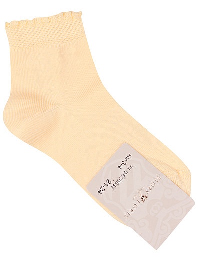 Нежно-желтые носки Story Loris - 1534509070114 - Фото 1