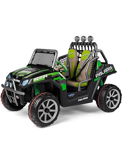 Детский электромобиль Polaris Ranger RZR Green Shadow PEG-PEREGO - 0024528370063 - Фото 1