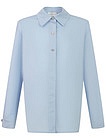 Голубая блуза с длинным рукавом - 1034509381000