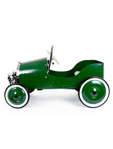 Зелёная педальная ретро машинка Baghera - 7684510280010 - Фото 3